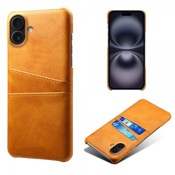 iPhone 17 Deksel med To Kortlommer Lysebrun