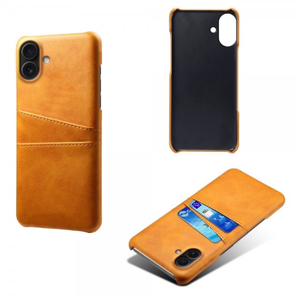iPhone 17 Deksel med To Kortlommer Lysebrun