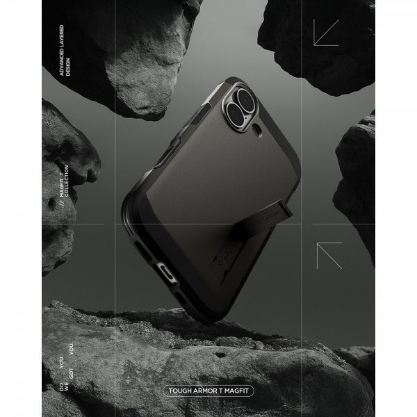 iPhone 17 Deksel Tough Armor T MagFit Gunmetal