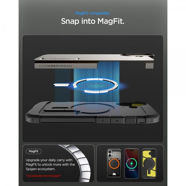 iPhone 17 Deksel Tough Armor T MagFit Gunmetal
