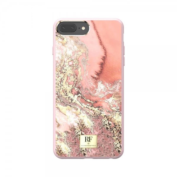 iPhone 6/6S/7/8 Plus Deksel Pink Marble Gold