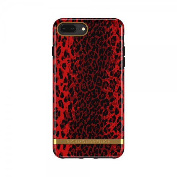 iPhone 6/6S/7/8 Plus Deksel Red Leopard