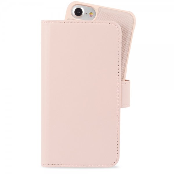 iPhone 6/6S/7/8/SE Etui Wallet Case Extended Magnet Avtakbart Deksel Blush Pink