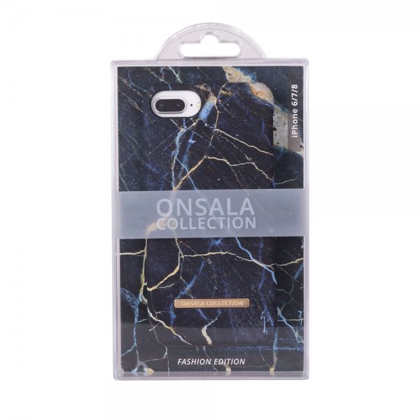 iPhone 6/6S/7/8/SE Deksel Fashion Edition Black Galaxy Marble