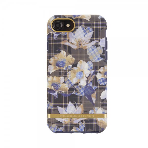 iPhone 6/6S/7/8/SE Deksel Floral Checked