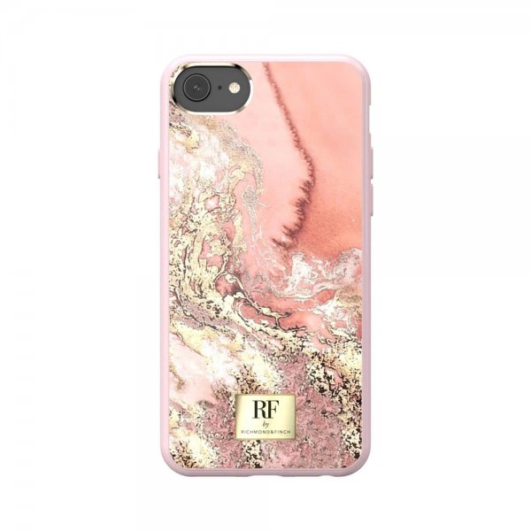 iPhone 6/6S/7/8/SE Deksel Pink Marble Gold
