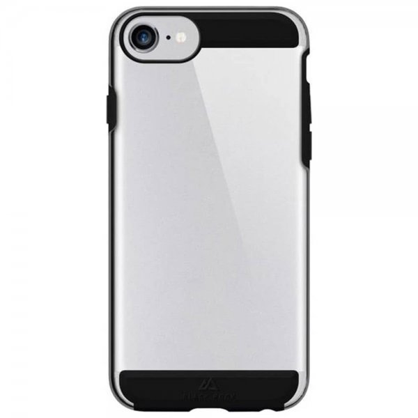 iPhone 6/6S/7/8/SE Deksel Air Fit Svart Transparent