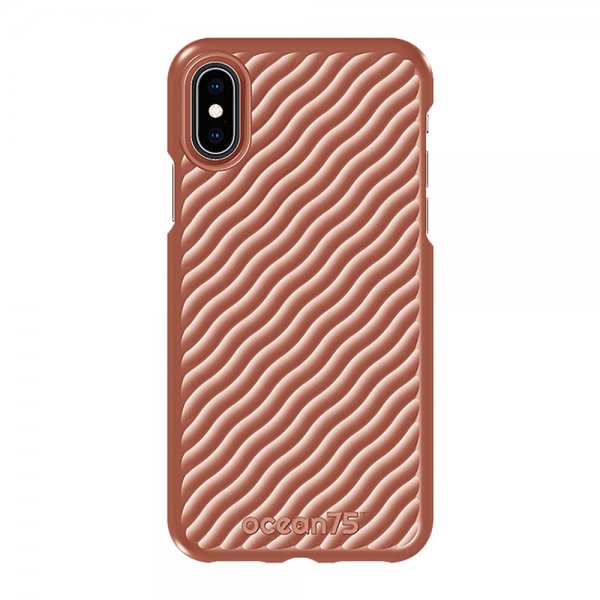 iPhone X/Xs Deksel Ocean Wave Coral Pink