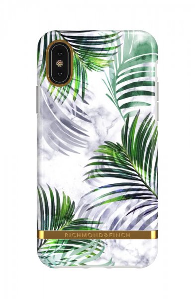 iPhone Xr Deksel White Marble Tropics
