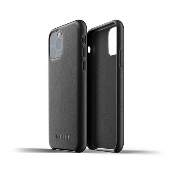 iPhone 11 Pro Deksel Full Leather Case Svart