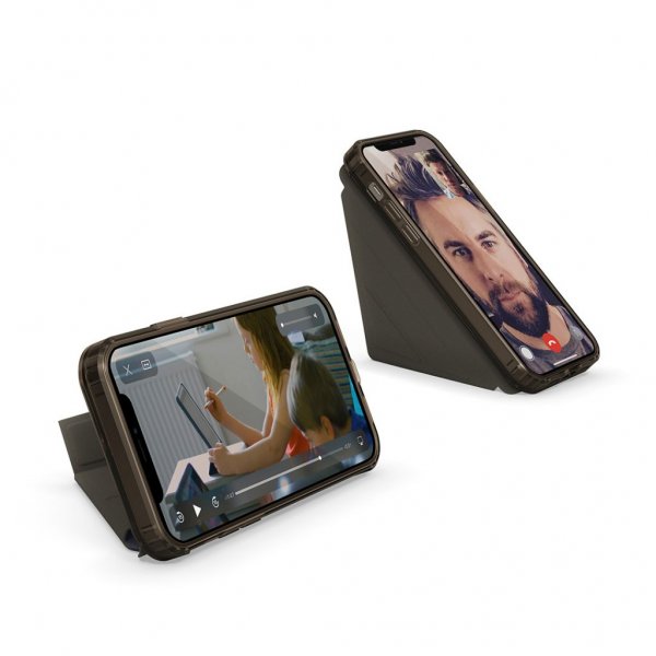 Origami Folio för iPhone 12/12 Pro Mörkblå