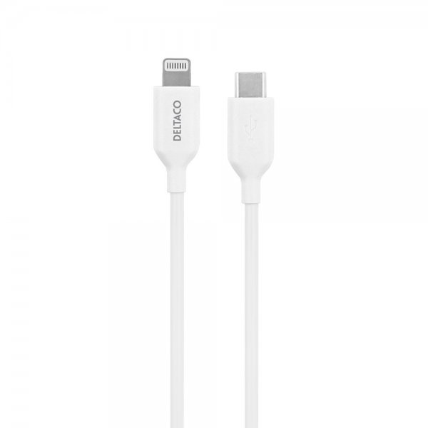 Kabel USB-C Cable with Lightning Connector 2m Hvit