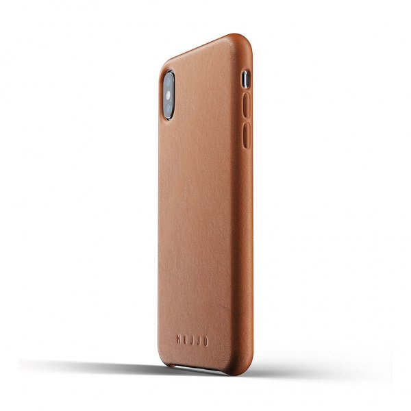 iPhone Xs Max Deksel Full Leather Case Tan