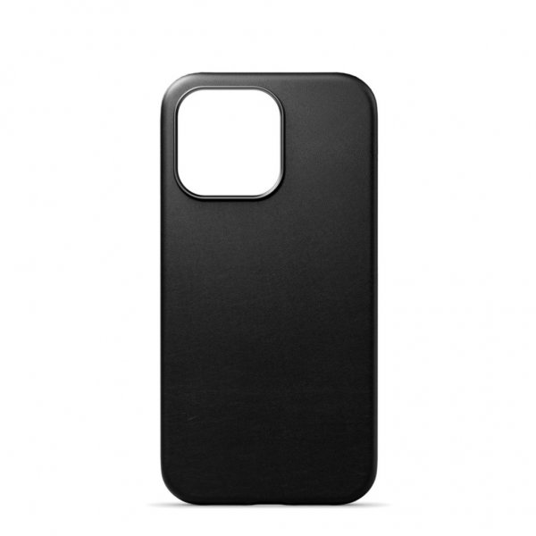 iPhone 13 Pro Deksel Ekte Skinn MagSafe Svart