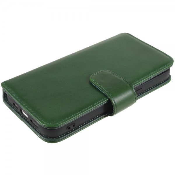 iPhone 14 Plus Etui Essential Leather Juniper Green