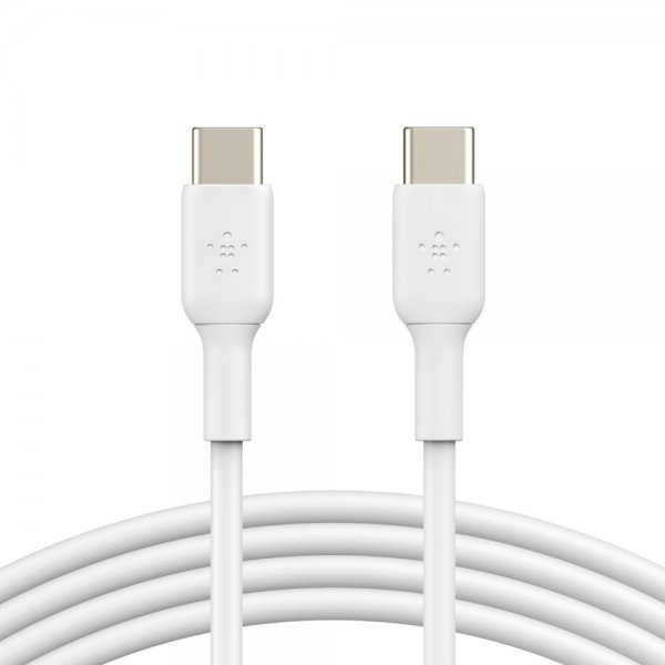 Kabel BOOST↑CHARGE USB-C till USB-C 2 meter Hvit