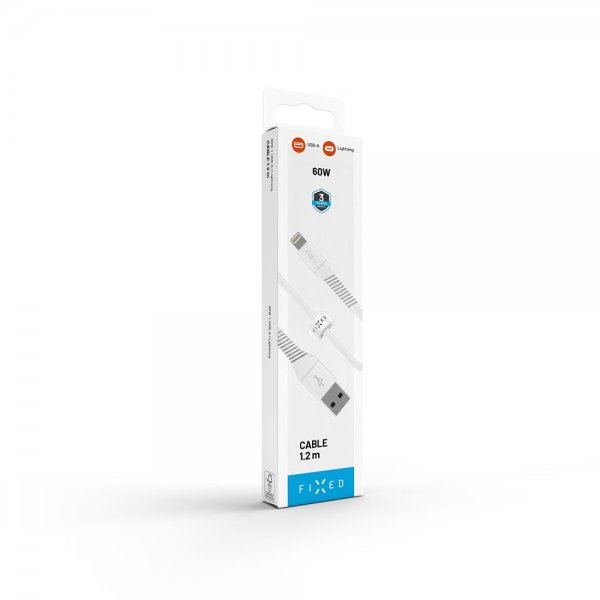 Kabel Liquid Silicone USB-A/Lightning 1.2m Hvit