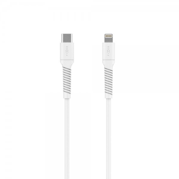 Kabel Liquid Silicone USB-C/Lightning 1.2m Hvit