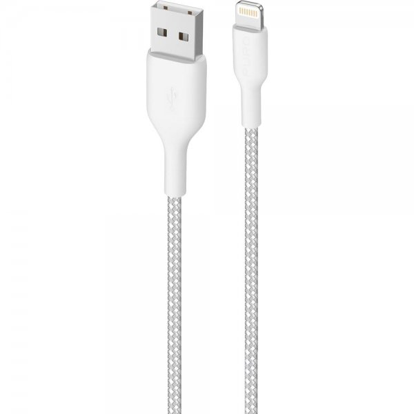 Kabel Ultra Strong Fabric Cable USB-A/Lightning 2m Vit