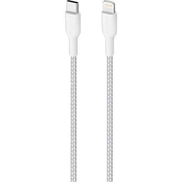 Kabel Ultra Strong Fabric Cable USB-C/Lightning 1.2 Hvit