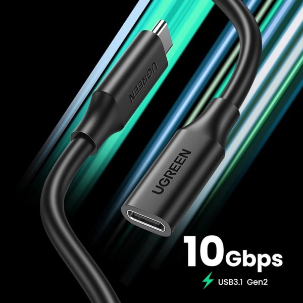 Kabel USB-C Extension Cable 100W 4K 1m