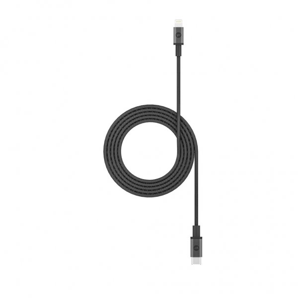 Kabel USB-C/Lightning 1.8m Svart