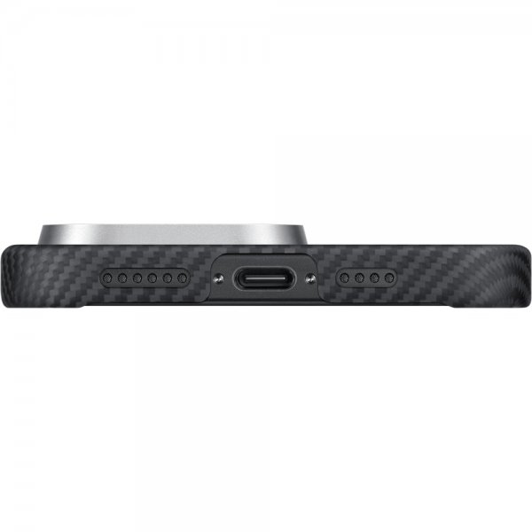 iPhone 16 Pro Max Deksel Ultra-Slim Case MagSafe Black/Grey Twill