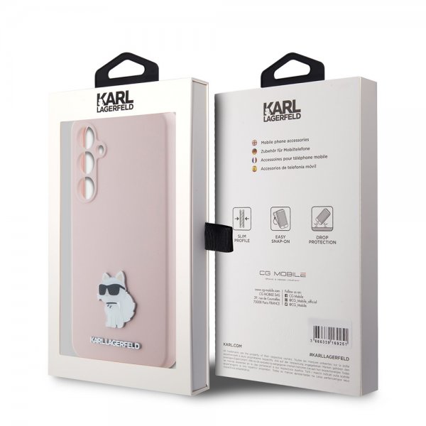 Samsung Galaxy S23 FE Deksel Liquid Silicone Choupette Rosa