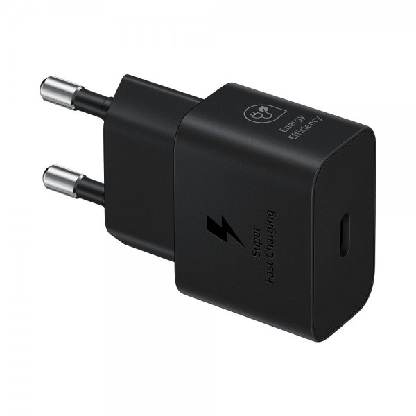 Original Lader med Kabel 25W Power Adapter Svart
