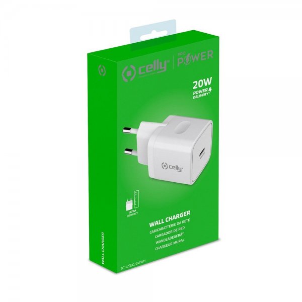 Lader USB-C 20W Hvit