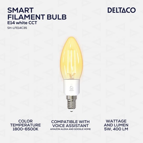 LED-lampe Filament E14 WiFi 4.5W