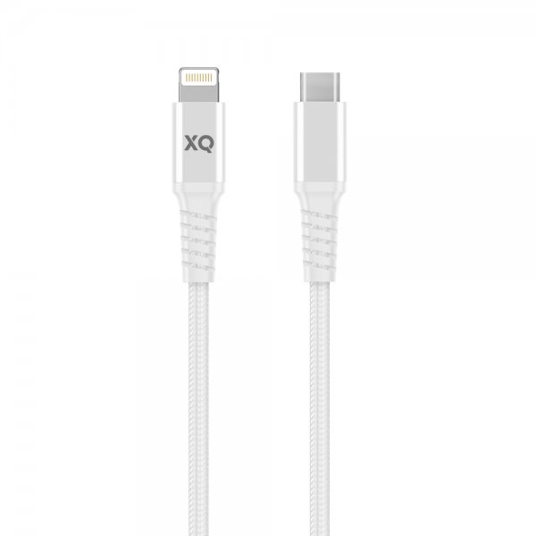 Lightning till USB-C Kabel Flätad Extra Stark 2 m Vit