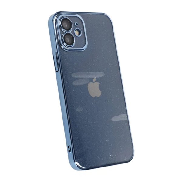 iPhone 11 Deksel Glitter Transparent Støtsikker Blå