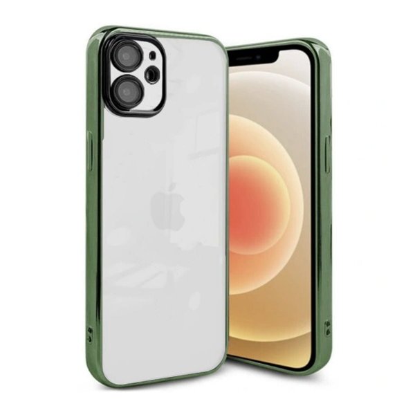 iPhone 11 Deksel Glitter Transparent Støtsikker Grønn