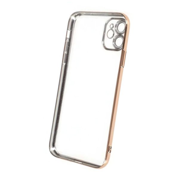 iPhone 11 Deksel Glitter Transparent Støtsikker Gull