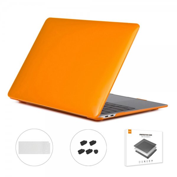 Macbook Air 13 (A1932. A2179. A2337) Deksel Tastaturbeskytter Transparent Oransje