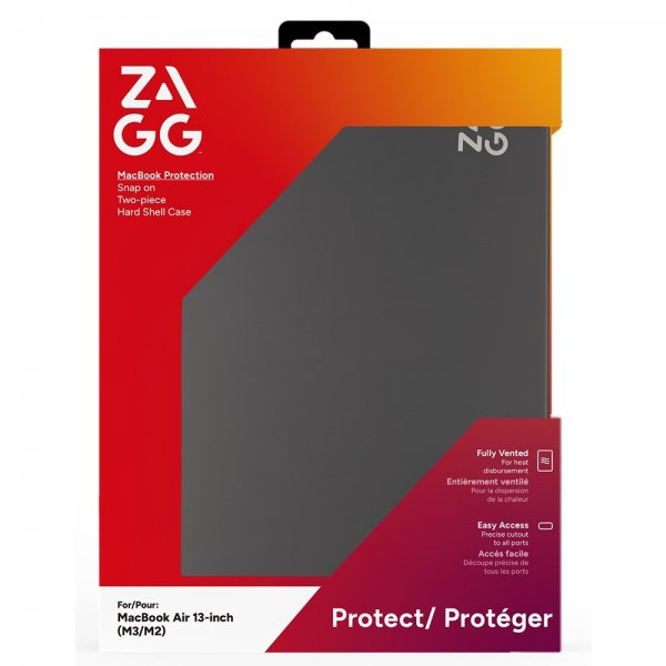 MacBook Air 13 M2 (A2681)/M3 (A3113) Deksel Hardshell Smoke