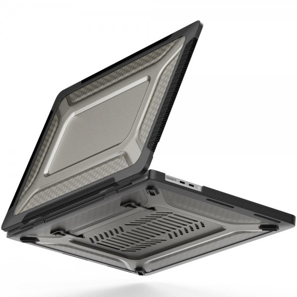 MacBook Pro 16 (A2485) Deksel Armor Stativfunksjon Svart