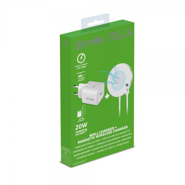 Kit Wall Charger+Magnetic Wireless Charger MagSafe