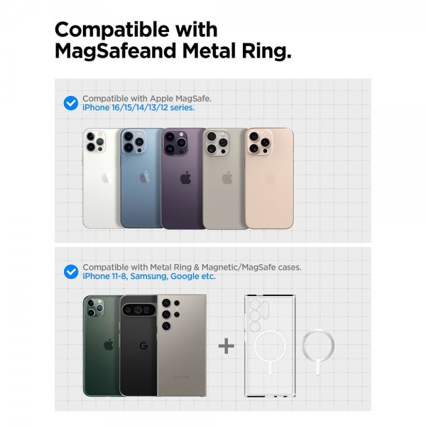 MagSafe Mobilholder til bil med Trådløs Lading OneTap Pro 4 Air Vent Hook