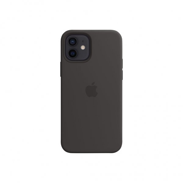 Original iPhone 12/iPhone 12 Pro Deksel Silicone Case MagSafe Svart