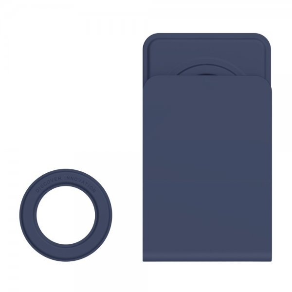 Mobilholder MagSafe Skin Touch + Magnetic Ring Blå