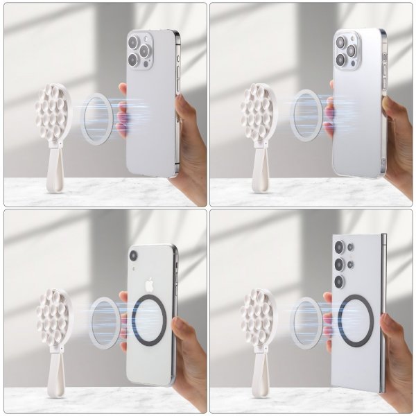 Mobilholder Sugekopp MagSafe Hvit