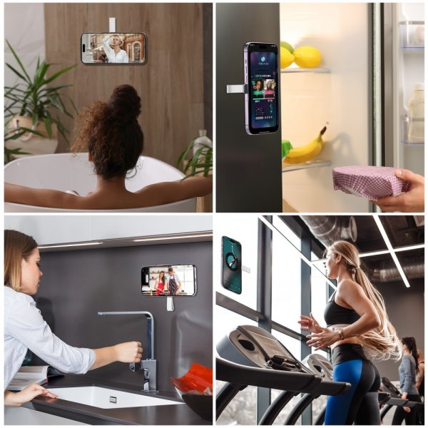 Mobilholder Sugekopp MagSafe Hvit