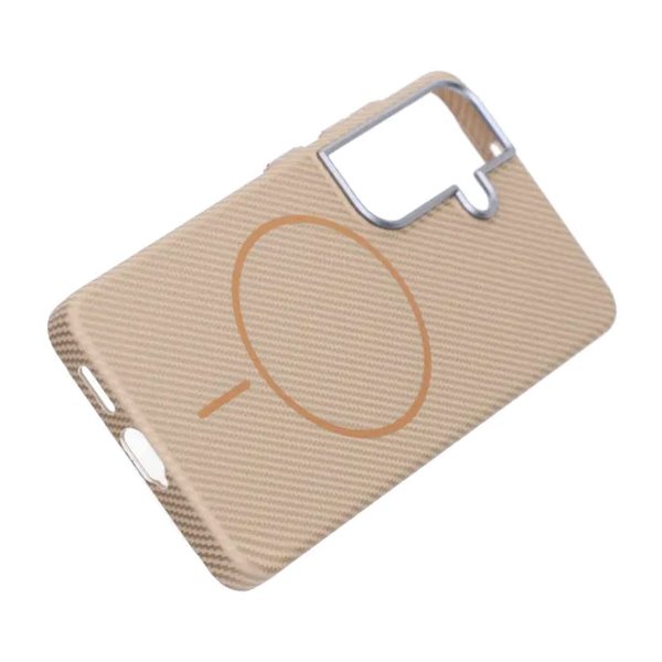 Samsung Galaxy S26 Deksel Karbonfibermønster MagSafe Gull