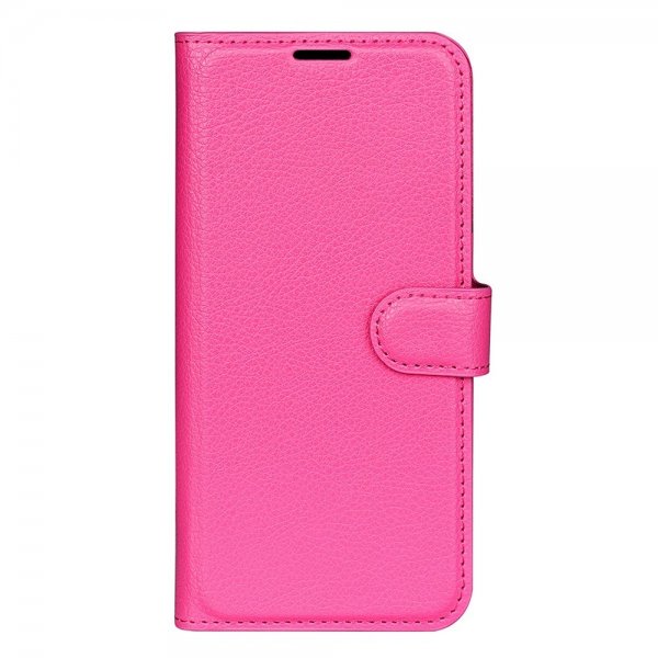 Motorola Edge 30 Etui Litchi Magenta