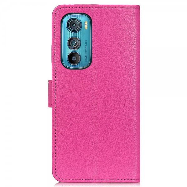 Motorola Edge 30 Etui Litchi Magenta