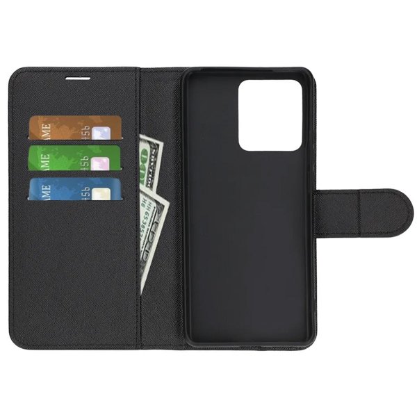 Motorola Edge 40 Neo Etui med Stativ Svart