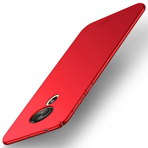 Motorola Moto E5 Play Deksel Shield Slim Hardplast Rød