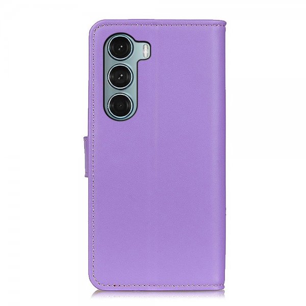 Motorola moto g200 5G Etui Skinntekstur Lilla